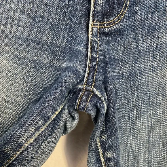 PAIGE • Laurel Canyon Low Rise Bootcut Blue Jeans - Picture 9 of 16